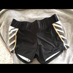 Black and gold World Cup athletic shorts!